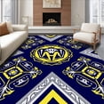 thumbnail image 1 of ODIKA 2'x3' Machine Washable Non-Slip Area Rug, Badge Household Entryway Supporter Memorabilia Decoration High Traffic Rug, Blue, 669489, 1 of 5
