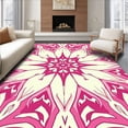 thumbnail image 1 of ODIKA 2'x3' Machine Washable Non-Slip Area Rug, Bloom Textured Non Skid Floor Covering High Traffic Rug, Pink, 577560, 1 of 7