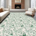 thumbnail image 1 of ODIKA 2'x3' Machine Washable Non-Slip Area Rug, Boho Ivy Scroll Artisan High Traffic Rug, Ivory, 663719, 1 of 7