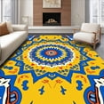 thumbnail image 1 of ODIKA 2'x3' Machine Washable Non-Slip Area Rug, Burst with Intricate Symmetrical Design High Traffic Rug, Multi, 493309, 1 of 7