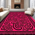 thumbnail image 1 of ODIKA 2'x3' Machine Washable Non-Slip Area Rug, Celtic Knot Braided with Traditional Interwoven Spirals High Traffic Rug with Pad, Pink, 731304, 1 of 8