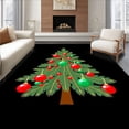 thumbnail image 1 of ODIKA 2'x3' Machine Washable Non-Slip Area Rug, Classic Christmas Tree Patchwork Latch Hook Kit with Ornament Embellishments High Traffic Rug with Pad, Green, 744251, 1 of 8