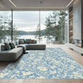 thumbnail image 1 of ODIKA 2x3 Machine Washable Non-Slip Area Rug, Contemporary Light Blue High Traffic Rug, Blue, 1049298, 1 of 7