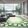 thumbnail image 1 of ODIKA 2'x3' Machine Washable Non-Slip Area Rug, Cottagecore Green High Traffic Rug, Green, 1067489, 1 of 7