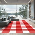 thumbnail image 1 of ODIKA 2'x3' Machine Washable Non-Slip Area Rug, Country Red High Traffic Rug, Red, 1052298, 1 of 7