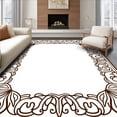thumbnail image 1 of ODIKA 2'x3' Machine Washable Non-Slip Area Rug, Eclectic Symphony Featuring Ornate Decorative High Traffic Rug, Brown, 565515, 1 of 7