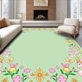 thumbnail image 1 of ODIKA 2'x3' Machine Washable Non-Slip Area Rug, Enchanted Fairy Tale Characters Featuring Mystical Creatures High Traffic Rug, Mint, 721840, 1 of 7