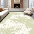 thumbnail image 1 of ODIKA 2'x3' Machine Washable Non-Slip Area Rug, Enchanted Mist Swirling Cloud Vapor Delicate Artistry High Traffic Rug with Pad, Green, 497898, 1 of 8