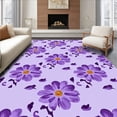 thumbnail image 1 of ODIKA 2'x3' Machine Washable Non-Slip Area Rug, Ethereal Lilac Blossom Cascade High Traffic Rug, Purple, 730756, 1 of 7