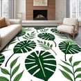 thumbnail image 1 of ODIKA 2'x3' Machine Washable Non-Slip Area Rug, Exotic Jungle Foliage Stylish Contemporary Adornment High Traffic Rug with Pad, Green, 581526, 1 of 8