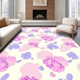 thumbnail image 1 of ODIKA 2'x3' Machine Washable Non-Slip Area Rug, Exotic Wild Safari Feline Graphic Accent High Traffic Rug, Pink, 724791, 1 of 7