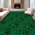thumbnail image 1 of ODIKA 2'x3' Machine Washable Non-Slip Area Rug, Festive Evergreen Holiday Tree Base Decoration High Traffic Rug, Green, 609321, 1 of 7