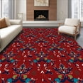 thumbnail image 1 of ODIKA 2'x3' Machine Washable Non-Slip Area Rug, Festive Fright Night Eternal Partnership Artistic High Traffic Rug, Red, 505761, 1 of 7