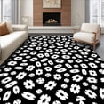 thumbnail image 1 of ODIKA 2'x3' Machine Washable Non-Slip Area Rug, Frontier Heritage Festive Decoration Textile High Traffic Rug with Pad, Black, 614014, 1 of 8