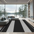 thumbnail image 1 of ODIKA 2'x3' Machine Washable Non-Slip Area Rug, Geometric Black High Traffic Rug, Gray, 1044648, 1 of 7