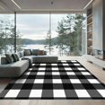 thumbnail image 1 of ODIKA 2'x3' Machine Washable Non-Slip Area Rug, Geometric Black High Traffic Rug with Pad, Gray, 1022897, 1 of 8