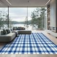 thumbnail image 1 of ODIKA 2'x3' Machine Washable Non-Slip Area Rug, Geometric Blue High Traffic Rug, Blue, 1051766, 1 of 7