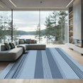 thumbnail image 1 of ODIKA 2'x3' Machine Washable Non-Slip Area Rug, Geometric Blue High Traffic Rug with Pad, Blue, 1033373, 1 of 8