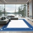 thumbnail image 1 of ODIKA 2'x3' Machine Washable Non-Slip Area Rug, Geometric Navy Blue High Traffic Rug with Pad, Blue, 1048591, 1 of 8