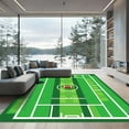 thumbnail image 1 of ODIKA 2'x3' Machine Washable Non-Slip Area Rug, Graphic Green High Traffic Rug with Pad, Green, 1050524, 1 of 8