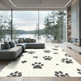 thumbnail image 1 of ODIKA 2'x3' Machine Washable Non-Slip Area Rug, Graphic White High Traffic Rug, White, 1056040, 1 of 5