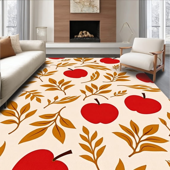 ODIKA 2x3 Machine Washable Non-Slip Area Rug, Harvest Orchard Medley ...