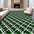 thumbnail image 1 of ODIKA 2'x3' Machine Washable Non-Slip Area Rug, Holiday Tartan Lattice High Traffic Rug, Green, 504553, 1 of 7
