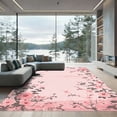 thumbnail image 1 of ODIKA 2'x3' Machine Washable Non-Slip Area Rug, Japanese Blush Pink High Traffic Rug, Pink, 1085873, 1 of 7