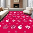 thumbnail image 1 of ODIKA 2'x3' Machine Washable Non-Slip Area Rug, Joyful Celebration Staircase Treads Removable Decorative High Traffic Rug with Pad, Red, 652128, 1 of 8