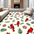 thumbnail image 1 of ODIKA 2'x3' Machine Washable Non-Slip Area Rug, Joyful Winter Wonderland Hand Crafted High Traffic Rug, Red, 607058, 1 of 7