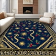 thumbnail image 1 of ODIKA 2'x3' Machine Washable Non-Slip Area Rug, Magical North Yuletide Welcoming Doorway Decoration High Traffic Rug, Blue, 621301, 1 of 7