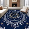 thumbnail image 1 of ODIKA 2'x3' Machine Washable Non-Slip Area Rug, Magical Starry Night Noel Enchanted Pathway Adornment High Traffic Rug, Blue, 610152, 1 of 7