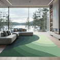 thumbnail image 1 of ODIKA 2'x3' Machine Washable Non-Slip Area Rug, Minimalist Gradient Fade Decorative Artistic Floor Statement High Traffic Rug with Pad, Gray, 925683, 1 of 8