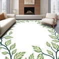 thumbnail image 1 of ODIKA 2x3 Machine Washable Non-Slip Area Rug, Modern Botanical Accent Showcasing Leafy Vine Filigree Ultra Soft Rug, None, 538443, 1 of 7