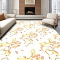 thumbnail image 1 of ODIKA 2'x3' Machine Washable Non-Slip Area Rug, Moonlit Meadow Floral Field Design High Traffic Rug, White, 373484, 1 of 7