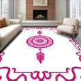 thumbnail image 1 of ODIKA 2'x3' Machine Washable Non-Slip Area Rug, Mystical Dreamcatcher Space Tranquil High Traffic Rug with Pad, Pink, 710106, 1 of 8