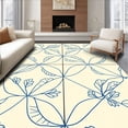 thumbnail image 1 of ODIKA 2'x3' Machine Washable Non-Slip Area Rug, Nava Bloom Interlocking Lattice Trellis Design High Traffic Rug with Pad, Beige, 659527, 1 of 8