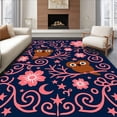 thumbnail image 1 of ODIKA 2'x3' Machine Washable Non-Slip Area Rug, Nocturnal Fantasy Dreamscape High Traffic Rug with Pad, Pink, 721816, 1 of 8