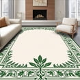 thumbnail image 1 of ODIKA 2'x3' Machine Washable Non-Slip Area Rug, Palatial Artistic Decorative Enchanted Garden High Traffic Rug, Green, 665674, 1 of 7