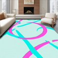 thumbnail image 1 of ODIKA 2'x3' Machine Washable Non-Slip Area Rug, Phonics Foundation featuring Intersecting ABC Pathways High Traffic Rug with Pad, Pink, 687751, 1 of 8