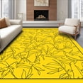 thumbnail image 1 of ODIKA 2'x3' Machine Washable Non-Slip Area Rug, Ruby Constellation Map with Celestial Navigation High Traffic Rug with Pad, Yellow, 660633, 1 of 8