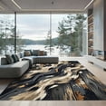 thumbnail image 1 of ODIKA 2'x3' Machine Washable Non-Slip Area Rug, Rustic Charcoal Gray High Traffic Rug, Gray, 935965, 1 of 7