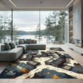 thumbnail image 1 of ODIKA 2'x3' Machine Washable Non-Slip Area Rug, Rustic Gray High Traffic Rug, Gray, 935973, 1 of 7