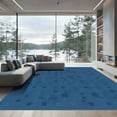 thumbnail image 1 of ODIKA 2'x3' Machine Washable Non-Slip Area Rug, Sculpted Knot Accent High Traffic Rug, Navy, 894290, 1 of 7