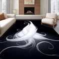 thumbnail image 1 of ODIKA 2'x3' Machine Washable Non-Slip Area Rug, Spooky Ethereal Phantom Decorative Floor Art High Traffic Rug, White, 514901, 1 of 5