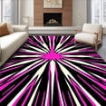 thumbnail image 1 of ODIKA 2'x3' Machine Washable Non-Slip Area Rug, Starburst Explosion Contemporary Floor Covering High Traffic Rug, Pink, 662181, 1 of 7