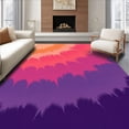 thumbnail image 1 of ODIKA 2'x3' Machine Washable Non-Slip Area Rug, Sunset Horizon Gradient Ombre Watercolor Artistic High Traffic Rug, Orange, 448833, 1 of 7