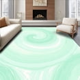 thumbnail image 1 of ODIKA 2'x3' Machine Washable Non-Slip Area Rug, Swirling Cloud Abstract with Watercolor Wash Technique High Traffic Rug with Pad, Green, 566279, 1 of 8