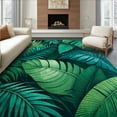 thumbnail image 1 of ODIKA 2'x3' Machine Washable Non-Slip Area Rug, Tropical Oasis with Lush Green Leaf and Charm High Traffic Rug with Pad, Green, 60456, 1 of 8