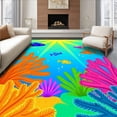 thumbnail image 1 of ODIKA 2'x3' Machine Washable Non-Slip Area Rug, Underwater Latch Hook Kit with Marine Life Hooking Design High Traffic Rug, Blue, 640169, 1 of 7